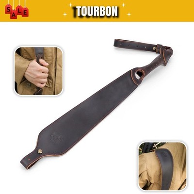 TOURBON Leder Gewehrriemen Gun Riemen Tragegurt Schießen Rifle Sling verstellbar