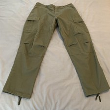 Rothco Cargo Pants Mens 36x31 Green BDU Adjustable Waist Straight Leg Army NWOT