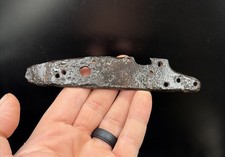 RARE 1660s FUR TRADE FLINTLOCK SIDE PLATE-PA-NY-WHITE ORCHARD-IROQUOIS-ARTIFACT