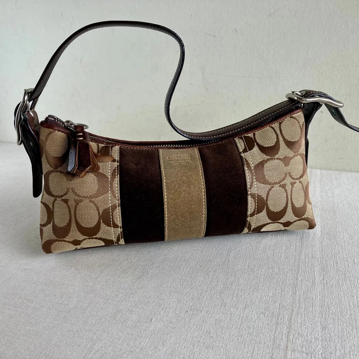 Coach Women's Suede Exterior Striped Bags & Handbags for Women | eBay