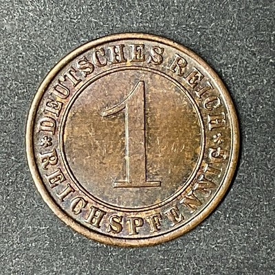Germany 1931 1 Pfennig uncirculated KM# 37  Weimar Republic