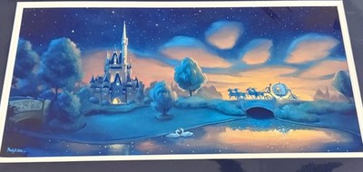 2026 Disney Parks Rob Kaz Cinderella A Very Special Evening Print 18x14  Matted