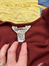 Express Tricot Women’s Small Dark Red Dress