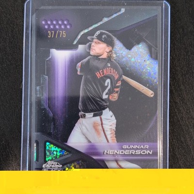 Topps 2024 Chrome Black Gunnar Henderson Orioles #11 Serial Numbered /75