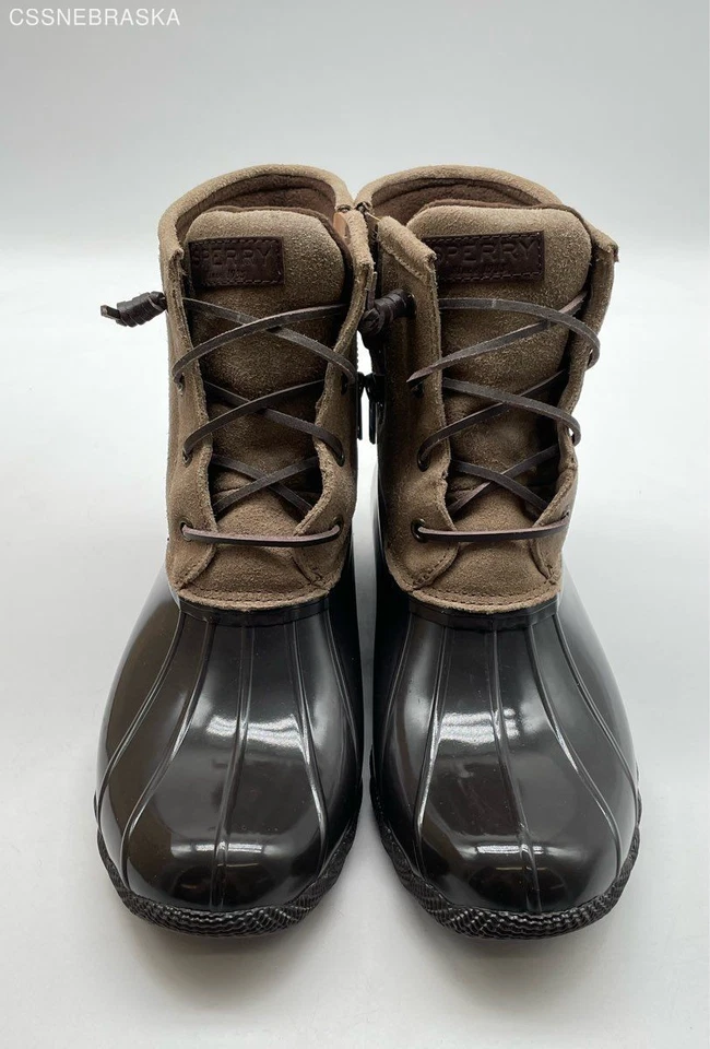 Sperry Brown/Dark Tan Women's Top Sider Sweetwater Boots - Size 9.5 - Image 2 of 4