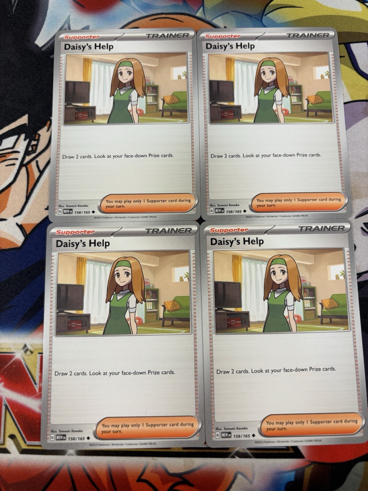 Daisy's Help 158/165 - Pokemon 151 - Trainer  Card Set - Playset 4x