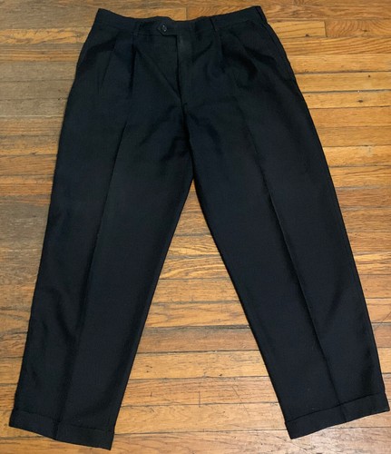 Claiborne Mens Black Dacron Polyester 