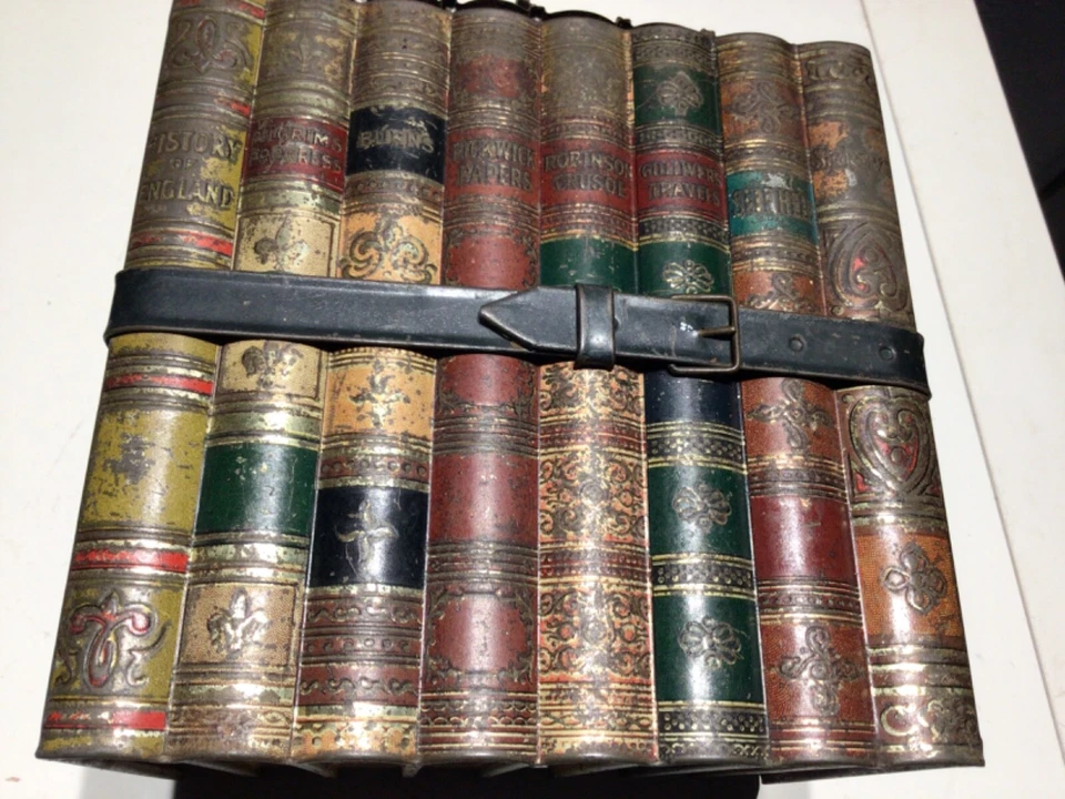 Rare boîte à biscuits Anglaise début 1900 - Photo 3/4