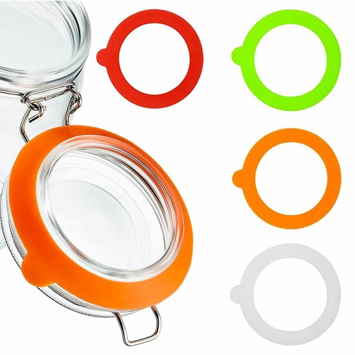10x Replacement Gasket Airtight Rubber Seals Rings For Mason Jar Lids Leak-proof - Picture 5 of 14