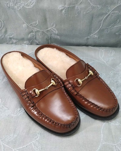 Zapatos mocasines G H BASS para mujer 6,5 M Lianna piel de oveja mula Weejuns precio de venta sugerido por el fabricante 175 USD