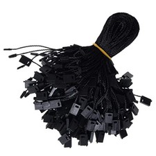 7" Black Hang Tag String Snap Lock Pin Loop Fastener for Craft Making, 3000Pcs