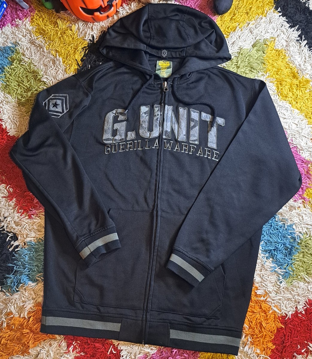 G-Unit Hoodie Zip Up Men's Gorilla Unit Large Vintage 2000s Y2K