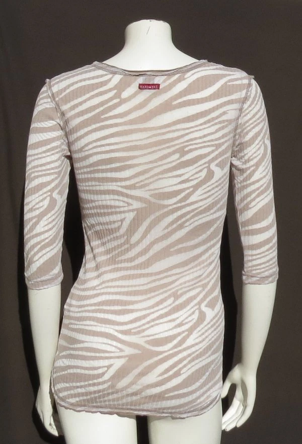 Camiseta HARD TAIL EE. UU. Elástica Poli Algodón Tejido Acanalado Larga Henley Talla S M Foto 3 de 4