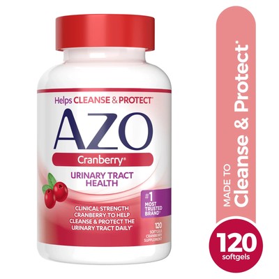 AZO Cranberry Urinary Tract Health Dietary Supplement - 120 Softgels