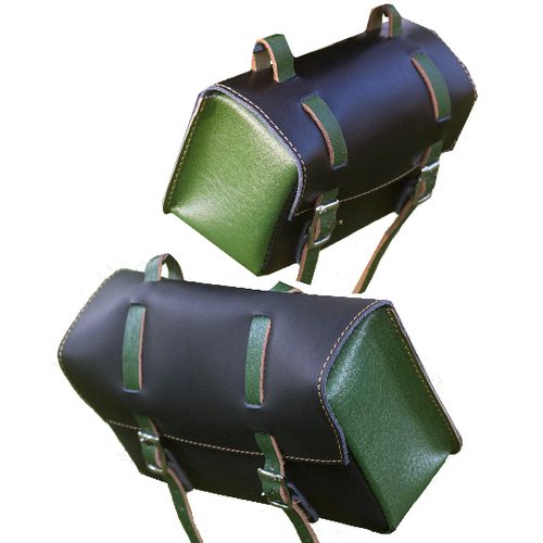 2 pièces - Sacs de selle universels pour moto en cuir PU - Modèle B on