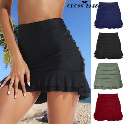 high waisted bikini skirt