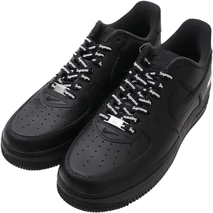 Nike Air Force 1 Low Supreme Triple Black CU9225-001 Men's Nike Air Force 1 Low Supreme Triple Black CU9225-001 Men's