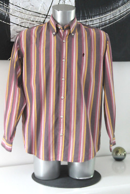 jolie chemise à carreaux saumon MARLBORO CLASSICS taille large EXCELLENT ÉTAT