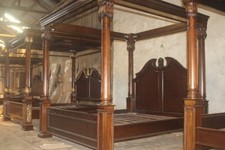 FOUR POSTER BED - SUPER-KING IN ANTIQUE BROWN ONLY.... HEIGHT 220CMS