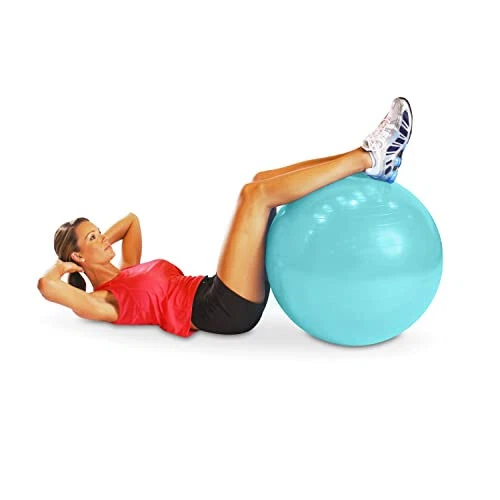 CAP Barbell Fitness Stability Ball Exercise Ball, 65cm, Teal - Image 3 of 3