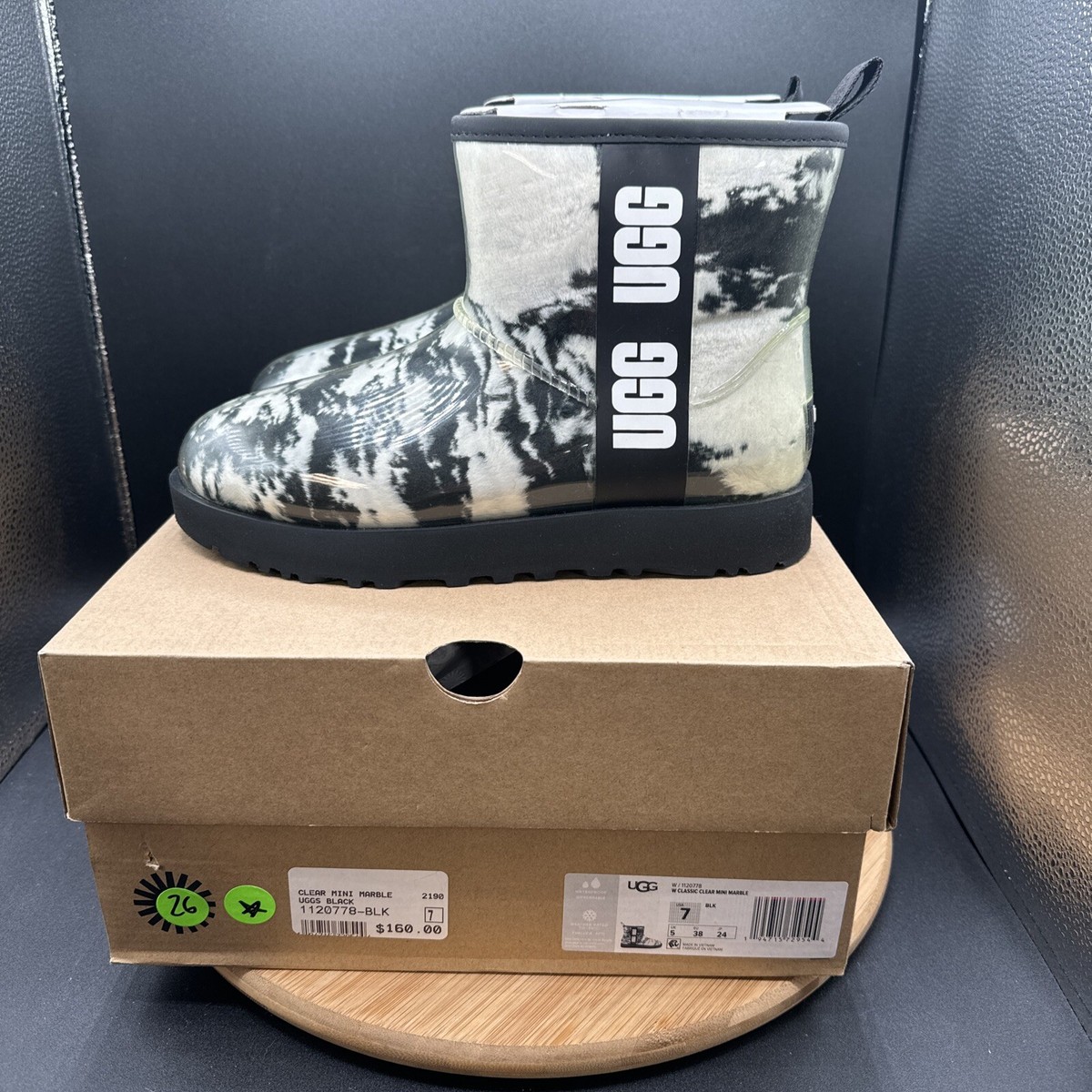 靴 UGG CLASSIC CLEAR MINI MARBLE 25 US8 s-l400.jpg