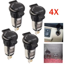 12V 120W Cigarette Lighter Power Socket Plug Outlet For Car Motorcycle Motorbike