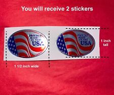 Proudly Made in the USA Stickers For Guitars: Fender, Gibson, Rickenbacker Proudly Made in the USA Stickers For Guitars: Fender, Gibson, Rickenbacker