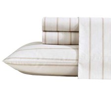 Nautica Merrick Stripe Sheet Set Beige/Sea Wheat