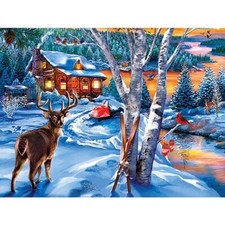 Master Pieces HOLIDAY VISITORS 300 EZ-Grip Large Piece JIGSAW PUZZLE