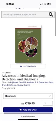 1st Edition Advances in Medical Imaging, Detection, and Diagnosis