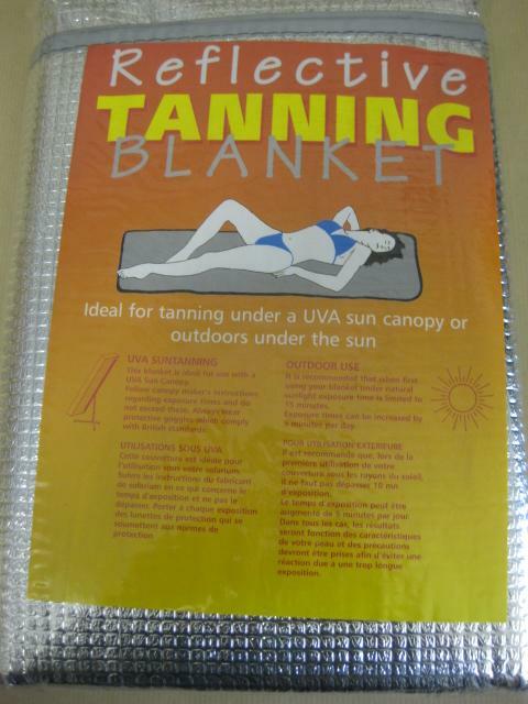 NEW UV REFLECTIVE SUN TANNING BLANKET FOR A DARKER TAN SUNBED OR OUT DOOR  USE | eBay