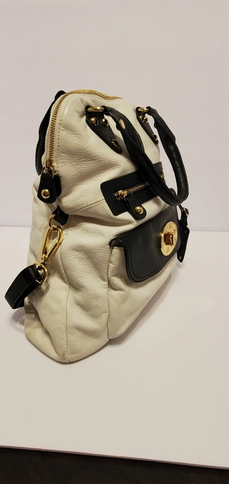 Emma Fox совершенно кожи белый сумочки черный акценты желтый цветочный интерьер ткани  - Изображение 2 из 4