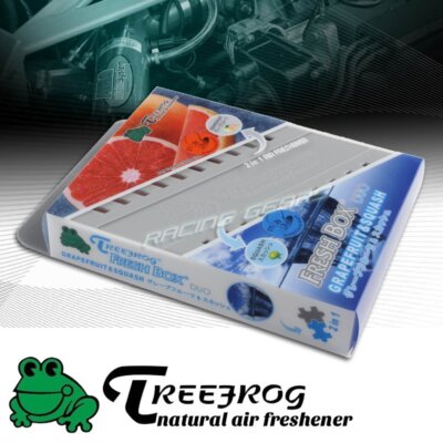 TREE FROG GRAPERFRUIT+SQUASH MIXED NATURAL EXTREME CAR AIR FRESHENER FRESH BOX