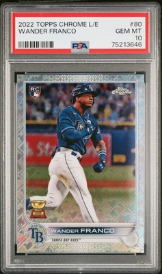 2022 Topps Chrome Logofractor Wander Franco #80 Rookie RC PSA 10 