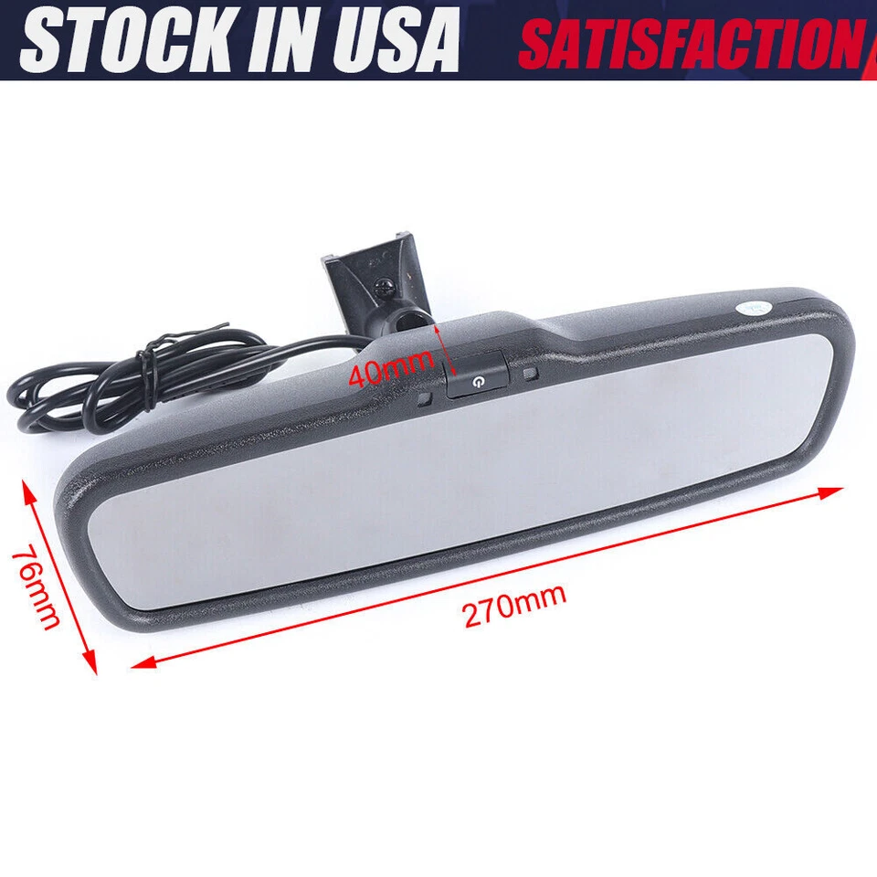 Rear View LCD Mirror Monitor Auto Dimming Anti-glare Rear View Mirror Monitor Foto 2 de 4