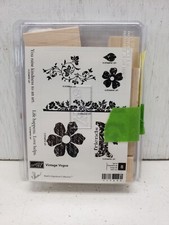 Stampin' Up Vintage Vogue Wood Rubber Stamp Set