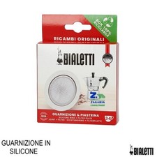 RICAMBIO 1 GUARNIZIONE IN SILICONE + 1 FILTRO 3/4 TZ PER CAFFETTIERE BIALETTI