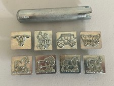 Vintage Craftool Co Leather Stamping Stamps Lot of 9 Pcs NICE