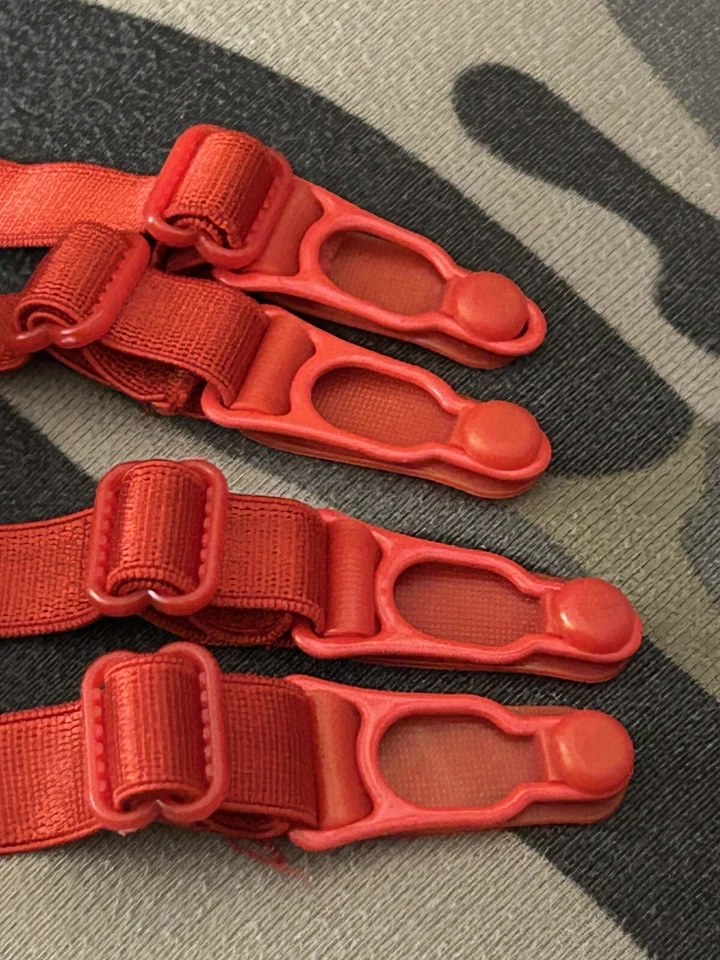 Leg Avenue Women's Red Lace Suspender Garter Belt Viscose Lingerie - No Panty - Image 2 of 4