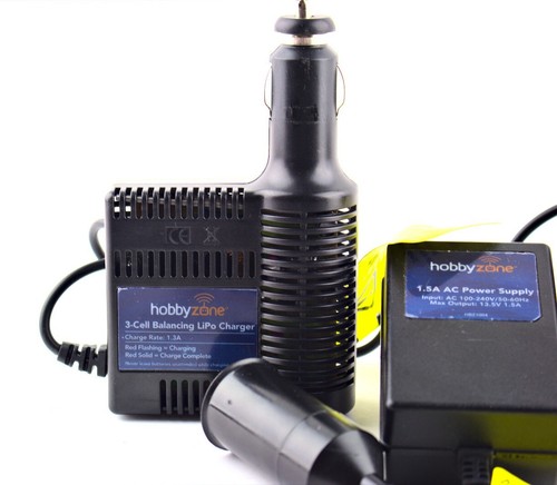 HobbyZone 1.5A Power Supply HBZ1004 & 2x 3-Cell LiPo Balancing Charger HBZ1003 - Picture 2 of 3