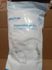 MALITON Disposable potty refill bags for kids potty - 40 packs
