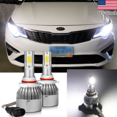 2x 9005 LED Super White Headlight High/Low Beam Bulbs For 2019 2020 Kia Optima
