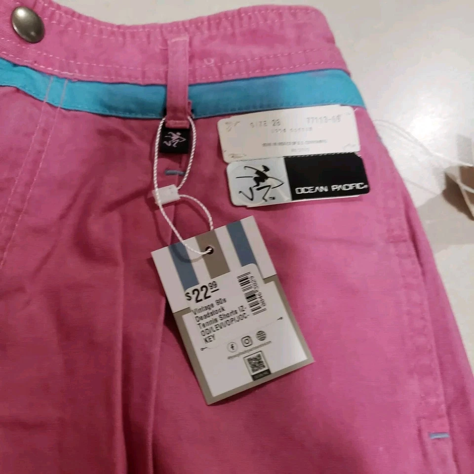 Винтажные теннисные шорты OP Ocean Pacific размер 28 новые из старых запасов - Изображение 3 из 3