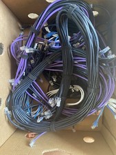 LOT of 72, CAT5e CAT5 Ethernet Patch Cable 3FT 24AWG Mixed Colors