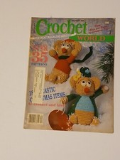 Crochet World Magazine December 1988 Fantastic Christmas Items to Crochet  Love