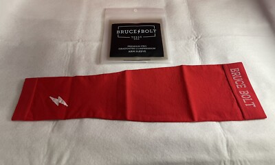Bruce Bolt- RED- Baseball Arm Sleeve- Size: Adult (LG/XL) Older