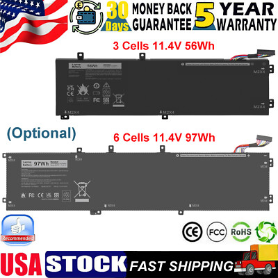 6GTPY 4K1VM/H5H20 Battery for Dell XPS 15 9570 9560 7590 Precsion 5520 5530 5510