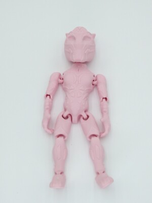 FEMALE BLACK PANTHER Articulated Figure Flexi 7'' PINK 3D Printed Figure