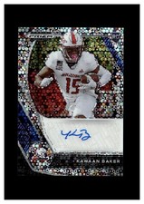 2021 Panini Prizm Autograph Prizms Circles Kawaan Baker RC South Alabama Jaguars