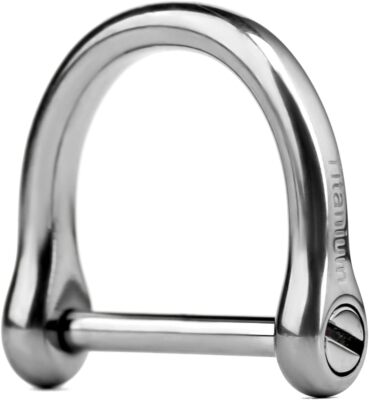 TISUR Titanium Car Key Rings,Heavy Duty D Ring Keychain Ring Keyring Keyfob Key 